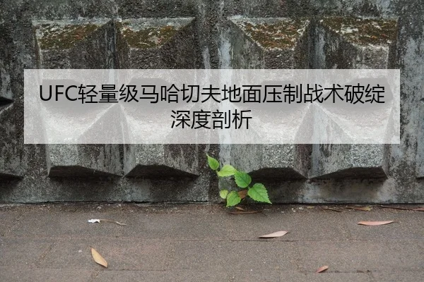UFC轻量级马哈切夫地面压制战术破绽深度剖析